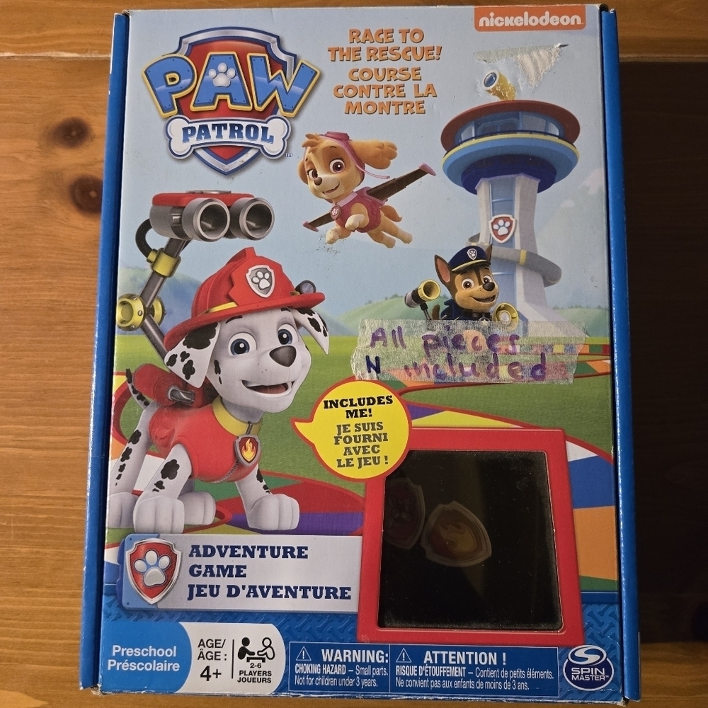 Paw Patrol Race to the Rescue Adventure Board Game - Preschool Kids Game